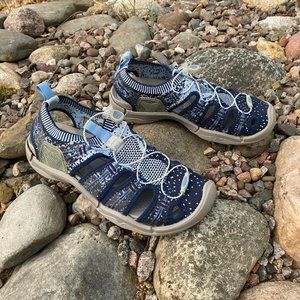 KEEN Women's Evofit One Water Sandals ~ Size 8.5 ( 39 ) ~ Navy Blue And Gray